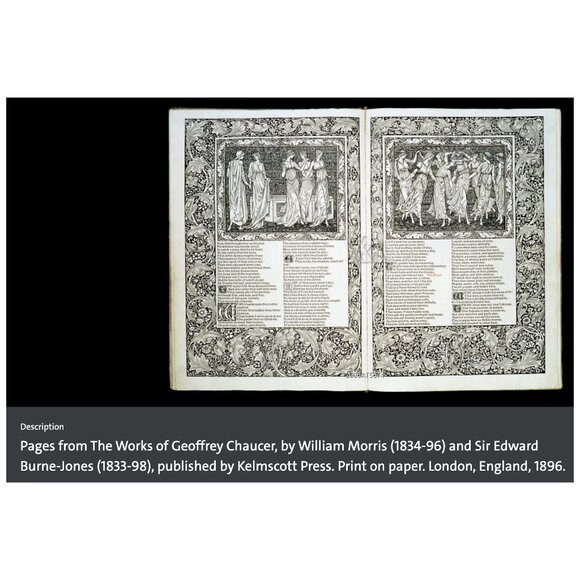 Vintage Antique 1800s Dancing Maidens Design Jacquard Woven Tapestry Wall Art - Picture 7 of 9